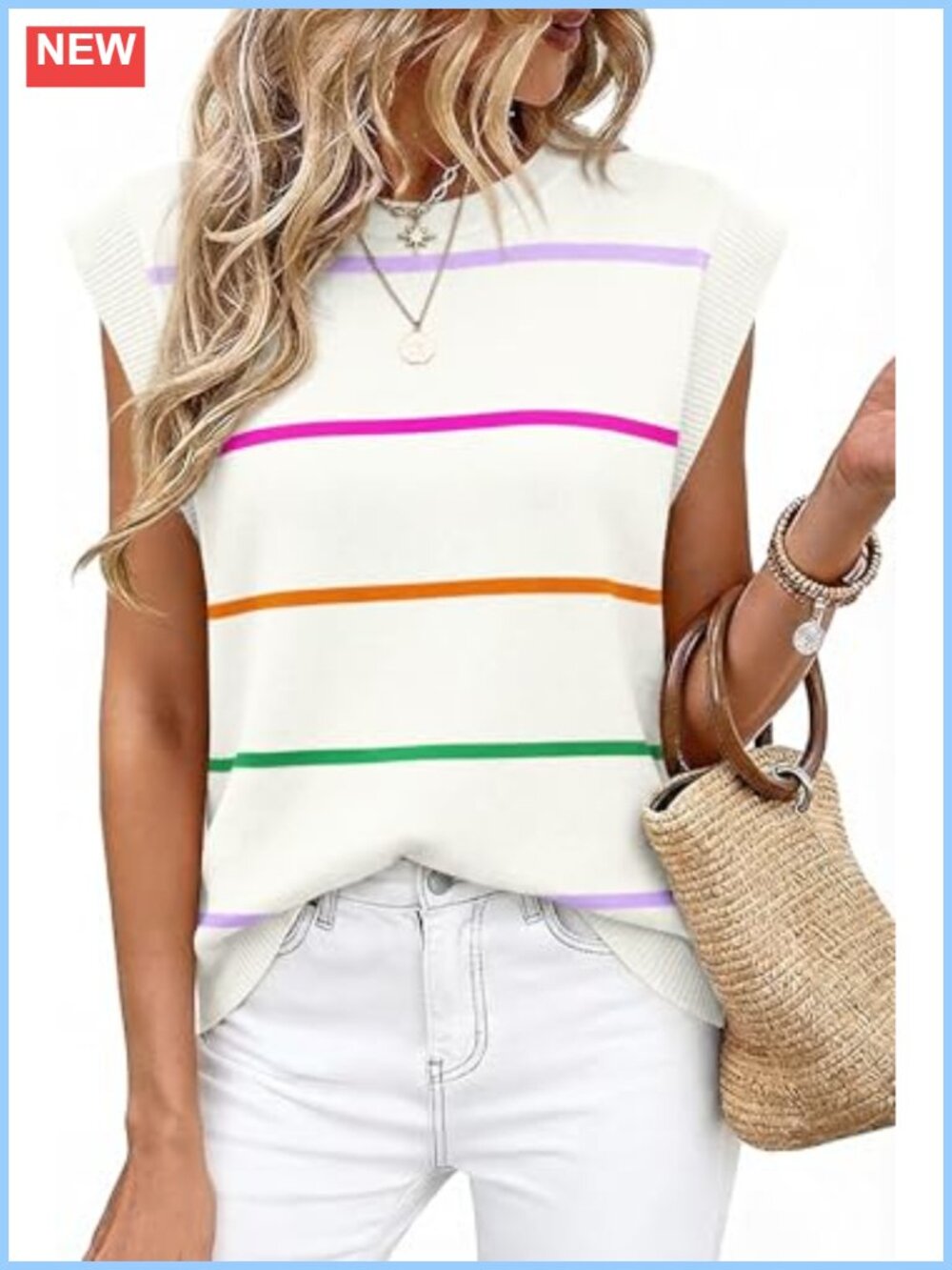 Women's Sleeveless Knit Tank Top Buttery Soft Stretch Camisole Blouse